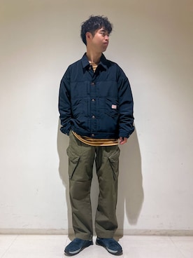 「BIG MAC（ビッグマック）のアイテム（ジャケット/アウター）」を使った、にのさんさん（メンズ・179cm）の秋コーディネート