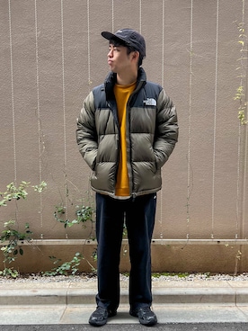「アイテム（ダウンジャケット/コート）」を使った、takahiroさん（メンズ・179cm）の秋コーディネート