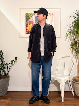 「Lee（リー）のアイテム（その他パンツ）」を使った、takahiroさん（メンズ・179cm）の春コーディネート