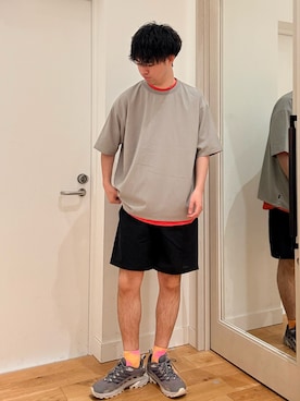 「EKAL（エカル）のアイテム」を使った、にのさんさん（メンズ・178cm）の夏コーディネート