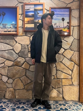 にのさんさん(メンズ・179cm)の冬コーディネート