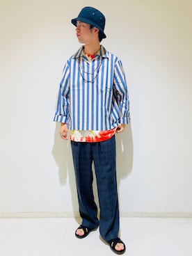 にのさんさん(メンズ・178cm)の夏コーディネート