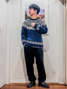 にのさんさん（メンズ・179cm）の冬コーディネート