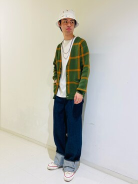 「RICE NINE TEN（ライスナインテン）のアイテム（パンツ）」を使った、takahiroさん（メンズ・178cm）の秋コーディネート