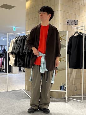 にのさんさん（メンズ・178cm）の春コーディネート
