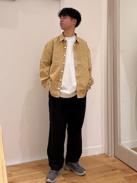 「EKAL（エカル）のアイテム」を使った、にのさんさん（メンズ・178cm）の秋コーディネート
