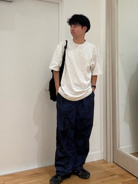 「EKAL（エカル）のアイテム」を使った、にのさんさん（メンズ・178cm）の夏コーディネート
