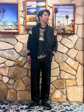 「MAGIC NUMBER（マジック ナンバー）のアイテム」を使った、にのさんさん（メンズ・179cm）の冬コーディネート