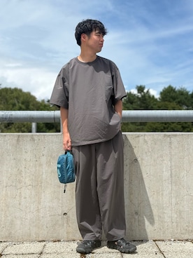 「EKAL（エカル）のアイテム」を使った、にのさんさん（メンズ・178cm）の夏コーディネート