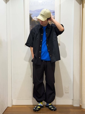 「ARMY TWILL（アーミーツイル）のアイテム（トップス）」を使った、takahiroさん（メンズ・179cm）の春コーディネート
