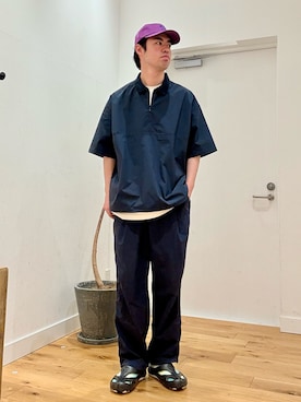 「URBAN RESEARCH Sonny Label（アーバンリサーチサニーレーベル）のアイテム（帽子）」を使った、にのさんさん（メンズ・178cm）の夏コーディネート