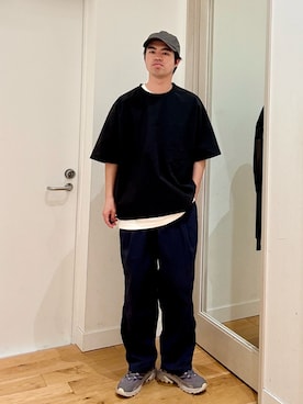 「EKAL（エカル）のアイテム」を使った、にのさんさん（メンズ・178cm）の夏コーディネート
