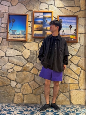 「URBAN RESEARCH Sonny Label（アーバンリサーチサニーレーベル）のアイテム（パンツ）」を使った、takahiroさん（メンズ・179cm）の夏コーディネート