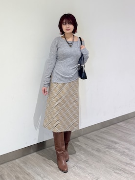 narunaさん(レディース・159cm)の秋コーディネート