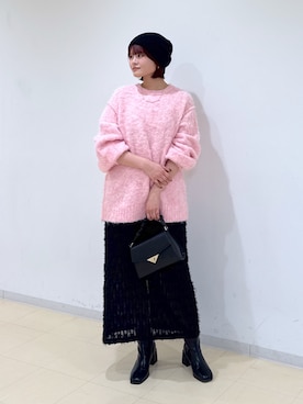 「FREE'S MART（フリーズマート）のアイテム（アクセサリー）」を使った、narunaさん（レディース・159cm）の冬コーディネート
