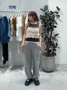 narunaさん（レディース・159cm）の夏コーディネート
