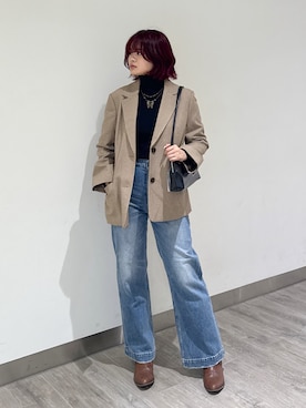 「FREE'S MART（フリーズマート）のアイテム」を使った、narunaさん（レディース・159cm）の秋コーディネート