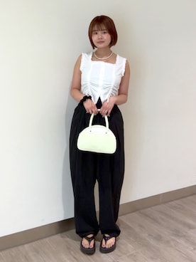 「FREE'S MART（フリーズマート）のアイテム」を使った、narunaさん（骨格ストレート・レディース・159cm）の夏コーディネート
