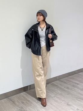 「FREE'S MART（フリーズマート）のアイテム」を使った、narunaさん（レディース・159cm）の秋コーディネート