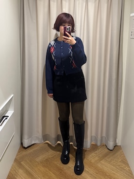 narunaさん（レディース・159cm）の秋コーディネート