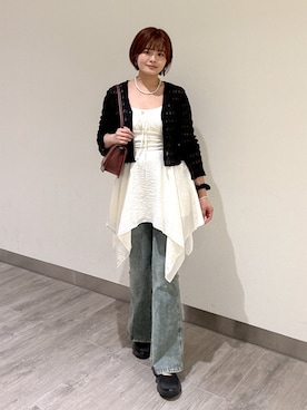 「レイヤードstyle」｜narunaさん（レディース・159cm）の夏コーディネート