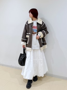 「FREE'S MART（フリーズマート）のアイテム（アクセサリー）」を使った、narunaさん（レディース・159cm）の秋コーディネート