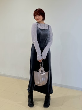 「アイテム（ワンピース/ドレス）」を使った、narunaさん（レディース・159cm・20代）の秋コーディネート