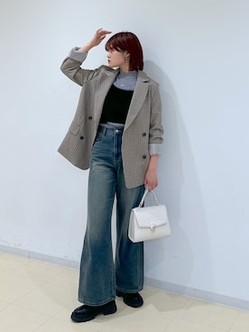 「FREE'S MART（フリーズマート）のアイテム（アクセサリー）」を使った、narunaさん（レディース・159cm）の秋コーディネート