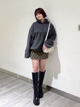 narunaさん（レディース・159cm）の冬コーディネート