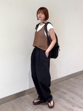 「FREE'S MART（フリーズマート）のアイテム」を使った、narunaさん（骨格ストレート・レディース・159cm）の夏コーディネート