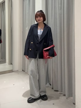 「FREE'S MART（フリーズマート）のアイテム（パンツ）」を使った、narunaさん（レディース・159cm）の秋コーディネート