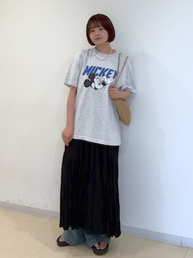 「FREE'S MART（フリーズマート）のアイテム」を使った、narunaさん（骨格ストレート・レディース・159cm）の夏コーディネート