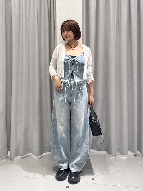 ◆サイドタックリボンカーブデニム