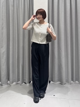 「FREE'S MART（フリーズマート）のアイテム（パンツ）」を使った、narunaさん（レディース・159cm）の夏コーディネート