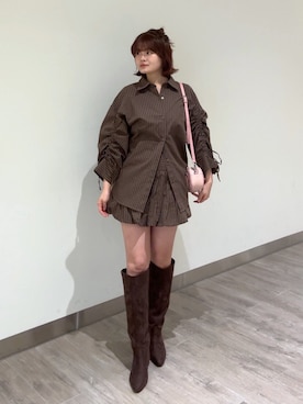 「FREE'S MART（フリーズマート）のアイテム」を使った、narunaさん（レディース・159cm）の冬コーディネート