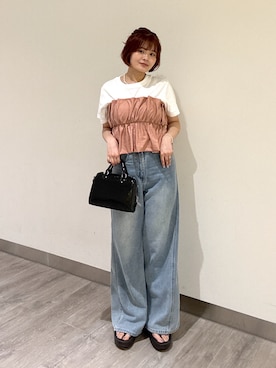 「FREE'S MART（フリーズマート）のアイテム」を使った、narunaさん（レディース・159cm）の夏コーディネート