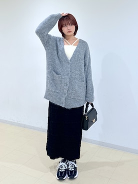「FREE'S MART（フリーズマート）のアイテム（アクセサリー）」を使った、narunaさん（レディース・159cm）の秋コーディネート