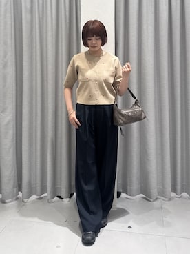 「FREE'S MART（フリーズマート）のアイテム（パンツ）」を使った、narunaさん（レディース・159cm）の夏コーディネート
