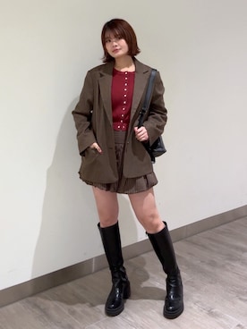 narunaさん(レディース・159cm)の冬コーディネート