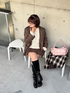 「FREE'S MART（フリーズマート）のアイテム」を使った、narunaさん（レディース・159cm）の冬コーディネート