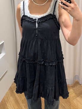「FREE'S MART（フリーズマート）のアイテム（ワンピース）」を使った、narunaさん（レディース・159cm）の夏コーディネート