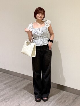 narunaさん（レディース・159cm）の夏コーディネート