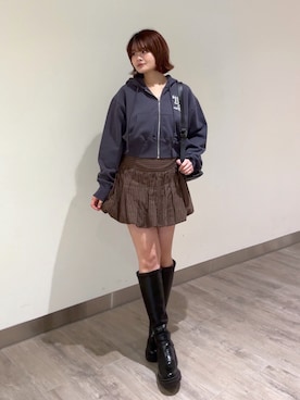 narunaさん（レディース・159cm）の冬コーディネート