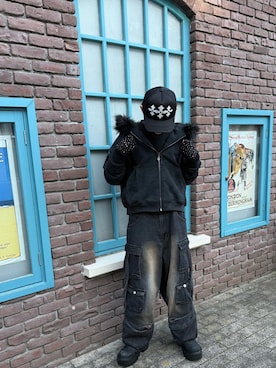 「SUPPLIER（サプライヤー）のアイテム」を使った、るぴさん（メンズ・177cm）の冬コーディネート