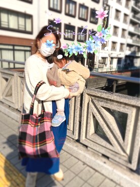 「Francfranc（フランフラン）のアイテム（トートバッグ）」を使った、しずさん（レディース・153cm）の冬コーディネート