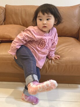 chumu☺︎さん（キッズ・80cm）の冬コーディネート