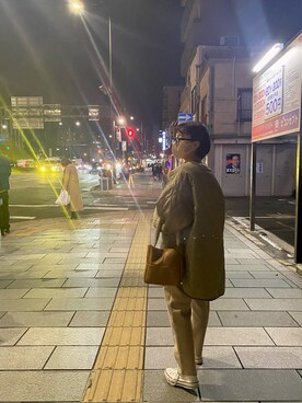 「CONVERSE（コンバース）のアイテム（スニーカー、ホワイト系）」を使った、sarahさん（レディース・152cm）の冬コーディネート