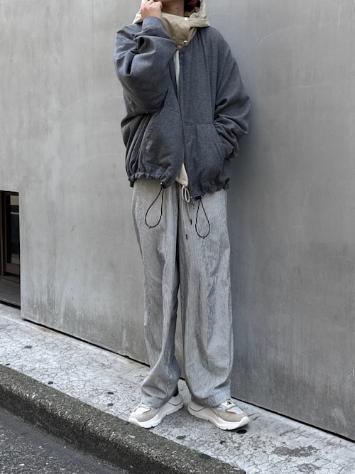 デニム＆ヒッコリー ワイドイージーパンツ