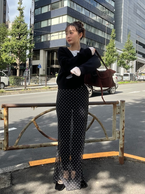 LA PEAU DE GEM】fake pocket cardigan/フェイクポケットカーディガン