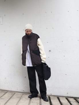 「LA PEAU DE GEM（ラポドゥジェム）のアイテム（ジャケット/アウター）」を使った、moekaさん（レディース・164cm）の秋コーディネート